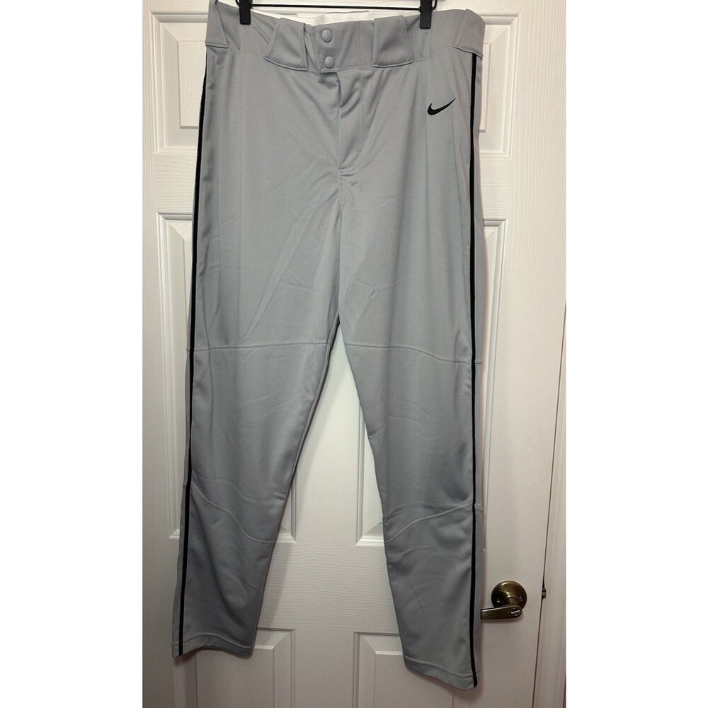 Size XL Nike Vapor Select Baseball Pants Gray Black Mens BQ6435-053 NEW
